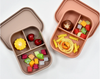 Food-grade Silicone Lunch Box, Microwave-safe, Portable Meal Box for Students And Office Workers, Three-compartment Fresh-keeping And Insulated Box