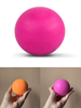Wholesale Silicone Fascia Ball Muscle Massage Ball for Relieving Shoulder and Neck, Solid Yoga Massage Fitness Ball