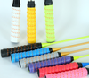 Laminated thickened non-slip dual-color keel grip tape with perforations for badminton and tennis racket sweat absorption
