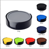 10cm Round Silicone Coasters, Modern Minimalist with Spill-Resistant Ring, Food-Grade Non-Slip Tea Cup Coaster Set