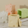 DIY cheese storage box, cheese candle holder, resin mold, plaster decoration, silicone mold