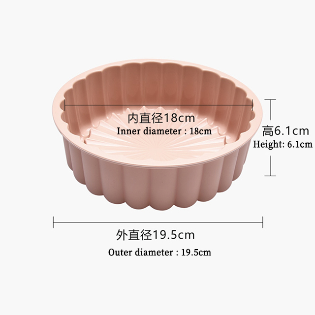 Silicone Pleated Round Cake Mold