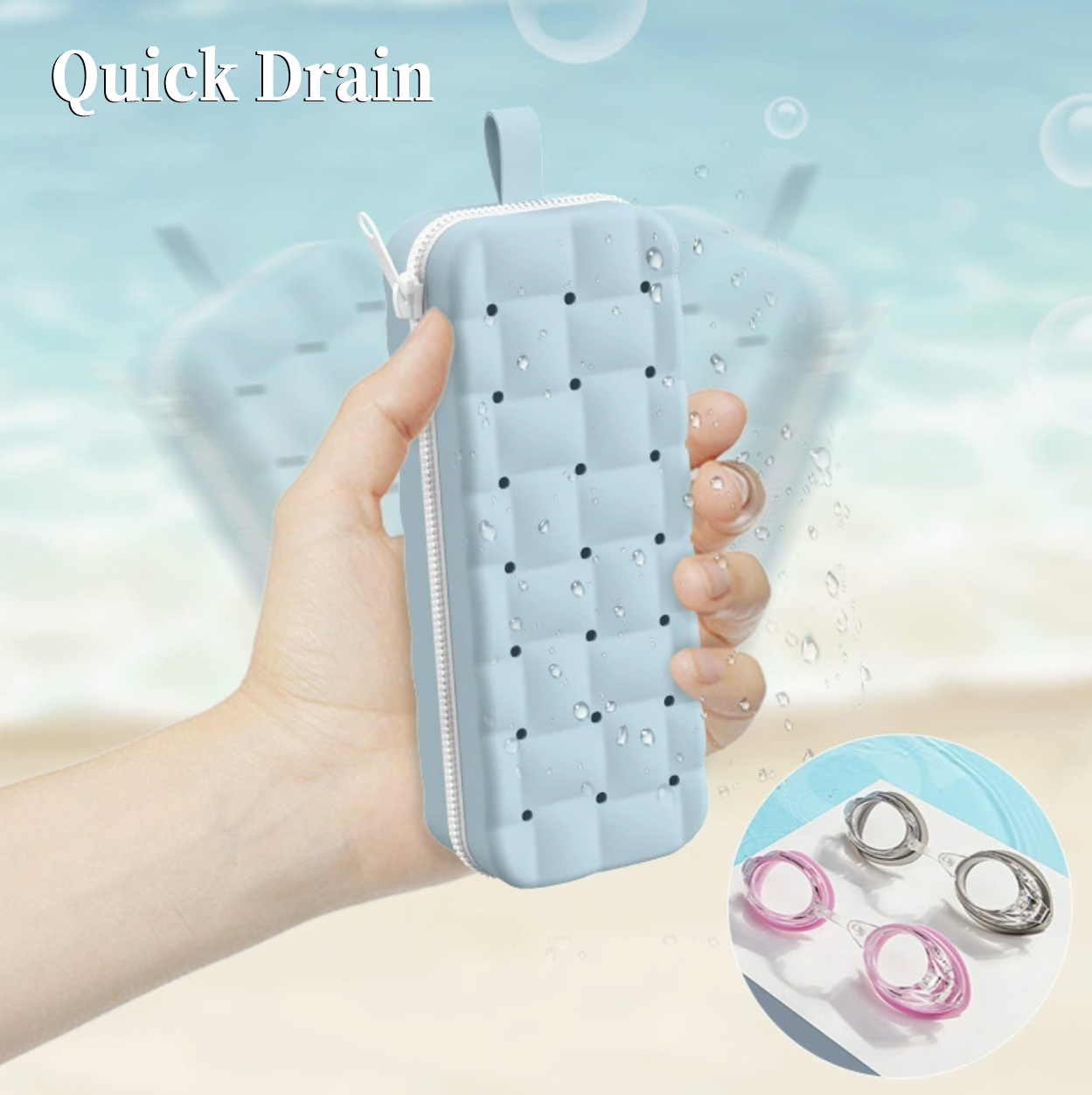 Silicone Swimming Goggles Case