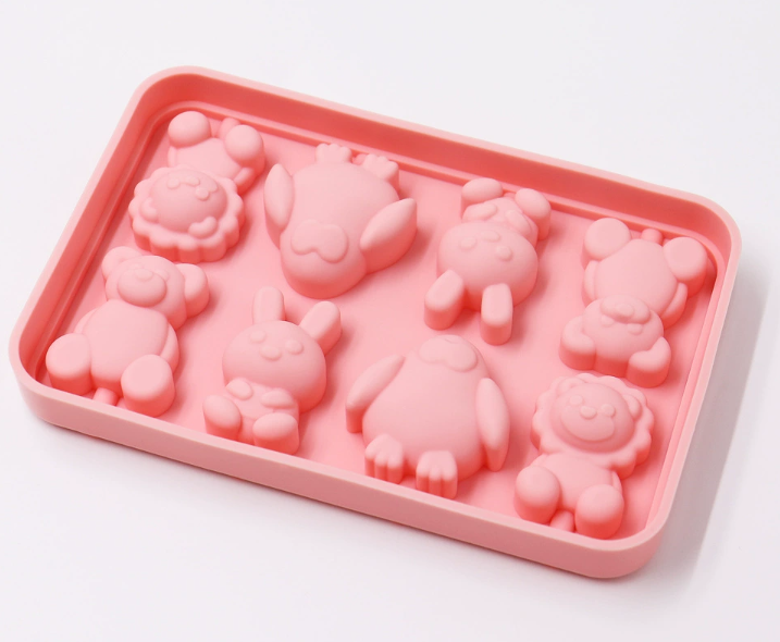 New Recommended 8-Compartment Lollipop Mold with Lid, Silicone Candy Mold, Cheese Stick Mold