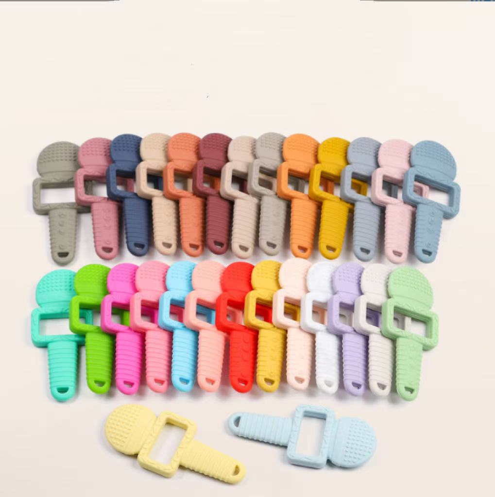 Baby Silicone Teether, Infant Teething Stick, Teething Soother Toy, Anti-Hand-Biting, Boilable, Wholesale