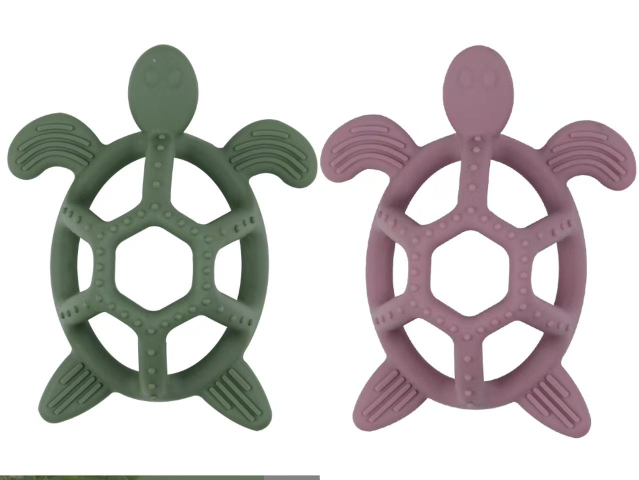 Direct Sale From Manufacturer: Food-Grade Silicone Baby Turtle Teething Toy, Pacifier Chewable, Durable Infant Toy.
