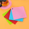 Round Honeycomb Silicone Placemat, Heat-Resistant and Non-Slip, Insulated Trivet, Cross-Border Silicone Square Coaster, Dining Table Draining Mat