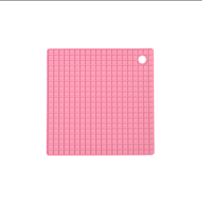 Round Honeycomb Silicone Placemat, Heat-Resistant and Non-Slip, Insulated Trivet, Cross-Border Silicone Square Coaster, Dining Table Draining Mat