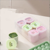 Home Use Silicone Baby Food Ice Tray for Storing Pureed Meat, Food-Grade Frozen Baby Food Mold