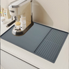 Cross-border 2-in-1 Silicone Coffee Machine Mat, Creative Coffee Bar Mat, Non-slip, Waterproof, Kitchen Counter Drying Mat
