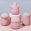 Amazon new silicone baby bath toy astronaut flying saucer cartoon water play toddler bath toy
