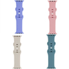 Apple monochrome silicone strap, solid color, butterfly clasp, figure-8 buckle, suitable for Apple iWatch 8 sports Apple watch strap