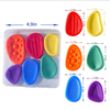 Cross-border New Fidget Toys Children's Stress-Relief Silicone Sensory Stone Soft Texture Stress-Relief Toy