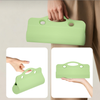 Cross-border new silicone cosmetic bag handheld coin purse waterproof and dustproof travel makeup tool brush storage bag