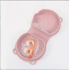 New baby silicone foldable plate bowl children's dinner plate with fork and spoon, outdoor travel children's silicone lunch box