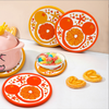 Factory customized cartoon silicone cup coaster ring, high temperature resistant, non-slip, heat-insulating mat, PVC resin coffee cup insulation sleeve