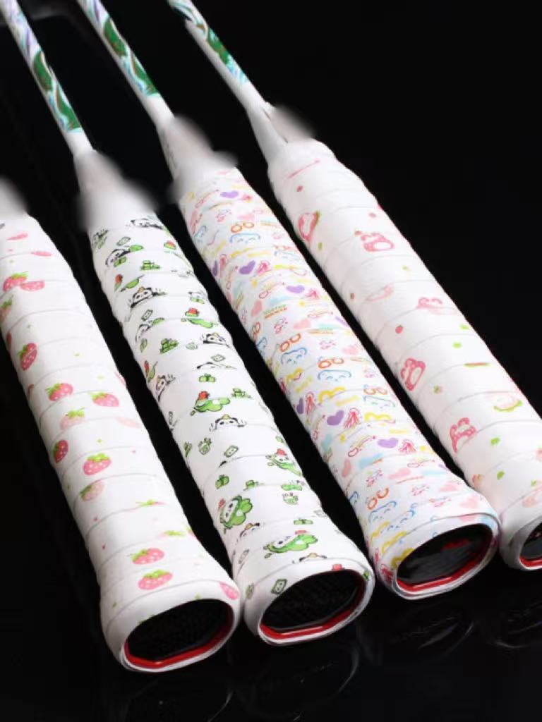 Cross-border sticky grip tape, sticky grip tape for badminton rackets, non-slip tape, sweat-absorbing tape, cartoon sticky soft wrap tape