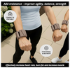 Wrist and ankle weights, adjustable elastic bands for men and women, each weighing 2 pounds or 4 pounds, suitable for running, jogging, walking, yoga, dance, Pilates, aerobic exercise, and strength tr