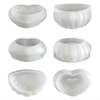 Cross-border new resin silicone mold DIY heart-shaped shell storage box candle cup decoration plaster mold