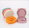 New baby silicone foldable plate bowl children's dinner plate with fork and spoon, outdoor travel children's silicone lunch box
