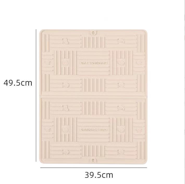 Draining Mat Silicone Draining Mat Countertop Heat-resistant High-temperature Insulation Mat Coaster Pot Mat Kitchen Draining Mat Countertop