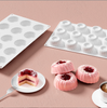 New 15-Cup Pudding Mousse Cake Silicone Mold, Baking Pastry Easy Release, Food-Grade Cookie Mold Cake Mold