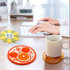 Factory customized cartoon silicone cup coaster ring, high temperature resistant, non-slip, heat-insulating mat, PVC resin coffee cup insulation sleeve