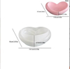 Cross-border new resin silicone mold DIY heart-shaped shell storage box candle cup decoration plaster mold