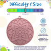 Lotus Mandala Enrichment Feeding Mat - Premium TPE Slow Feeder Dog Lick Mat, Anxiety Relief TPE Feeding Tray, Mandala Pattern Slow Feeding Mat for Dogs, 8-Inch Lotus Design Dog Lick Mat, Floral Patter