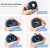Silicone Hand Grip Training Ring, Silicone Finger Exerciser, 30-50 lb Silicone Grip Trainer, Adjustable Resistance Silicone Hand Grip Ring, Rock Climbing and Rehabilitation Finger Trainer, Multi-Purpo