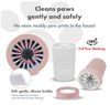 Medium Dog Paw Cleaner, Portable Pet Mud Paw Cleaning Cup, Quickly Cleans 1.5-2.5 Inch Wide Dog Paws, Soft Silicone Bristles Gently Clean Pet Paws, Portable Silicone Pet Paw Cleaning Cup