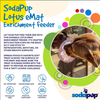 Dog Licking Mat – Citrus and Lotus Pattern, Anti-slip Calming Puzzle Toy, Suction Cup Interactive Feeding Mat, Slow-Feeding Licking Mat to Relieve Dog Anxiety and Boredom