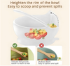 Children's silicone feeding tableware baby learning to eat snail bowl with suction cup plain silicone bowl baby anti-drop complementary food bowl