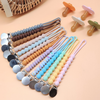 Amazon New Integrated Food-Grade Silicone Pacifier Chain Baby Soothing Anti-Drop Anti-Loss Teether Chain Wholesale