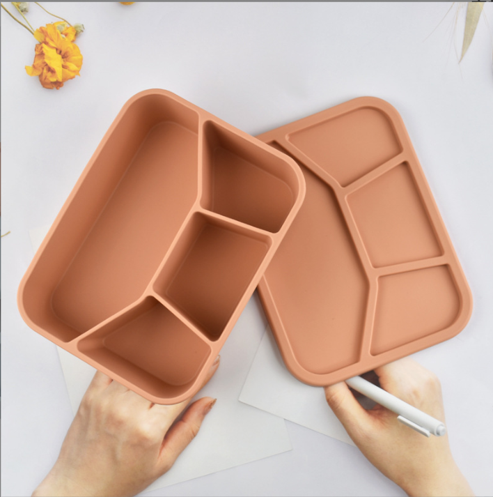 New Food-grade Silicone Storage Box, Microwaveable, Leak-proof Soup Container, Refrigerator Storage Box, Sealed Freezer Box