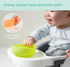 Children's silicone feeding tableware baby learning to eat snail bowl with suction cup plain silicone bowl baby anti-drop complementary food bowl