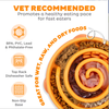 Fun feeding interactive dog bowl, interactive non-slip plastic slow feeding dog bowl, lick stacking interactive puzzle game and slow feeder, lick stacking interactive puzzle game and slow feeder