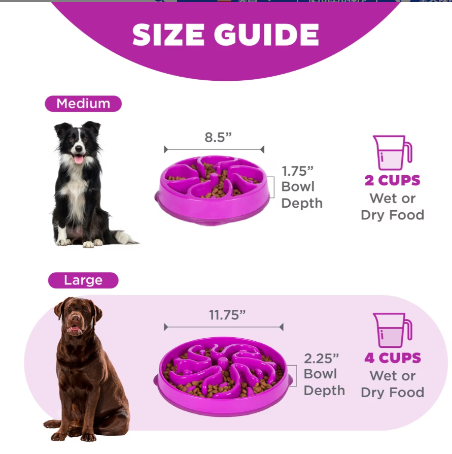 Fun feeding interactive dog bowl, interactive non-slip plastic slow feeding dog bowl, lick stacking interactive puzzle game and slow feeder, lick stacking interactive puzzle game and slow feeder