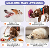 Cross-border best-selling 4-piece silicone lick mat and slow feeder, suitable for dogs and cats, suction cup non-slip slow feeding bowl, BPA-free food-grade silicone, dishwasher safe, extends mealtime