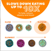 Fun feeding interactive dog bowl, interactive non-slip plastic slow feeding dog bowl, lick stacking interactive puzzle game and slow feeder, lick stacking interactive puzzle game and slow feeder
