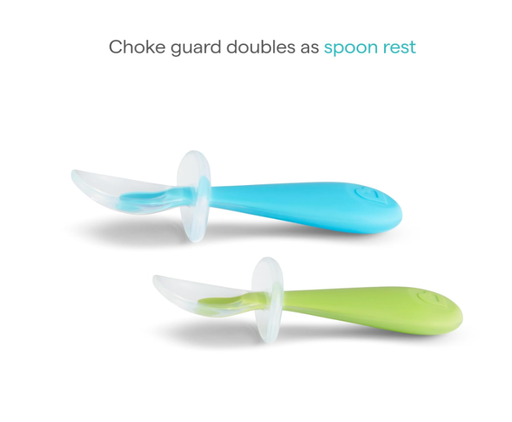 Silicone spoons baby spoons newborn baby silicone soft-head soup spoon complementary food spoon feeding utensils silicone baby spoon bag wholesale