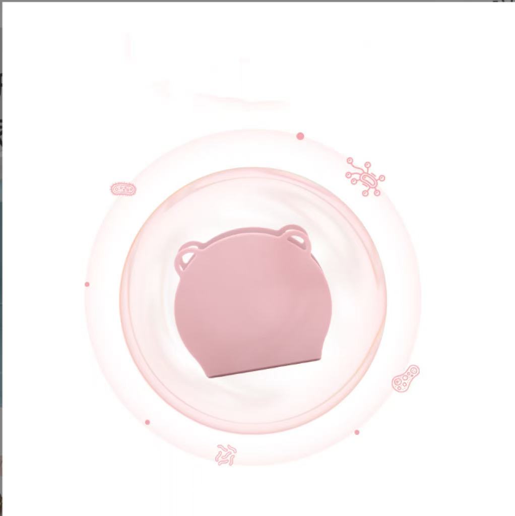 New baby silicone foldable plate bowl children's dinner plate with fork and spoon, outdoor travel children's silicone lunch box