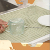 Draining Mat Silicone Draining Mat Countertop Heat-resistant High-temperature Insulation Mat Coaster Pot Mat Kitchen Draining Mat Countertop