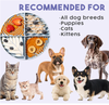Cross-border best-selling 4-piece silicone lick mat and slow feeder, suitable for dogs and cats, suction cup non-slip slow feeding bowl, BPA-free food-grade silicone, dishwasher safe, extends mealtime
