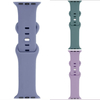 Apple monochrome silicone strap, solid color, butterfly clasp, figure-8 buckle, suitable for Apple iWatch 8 sports Apple watch strap