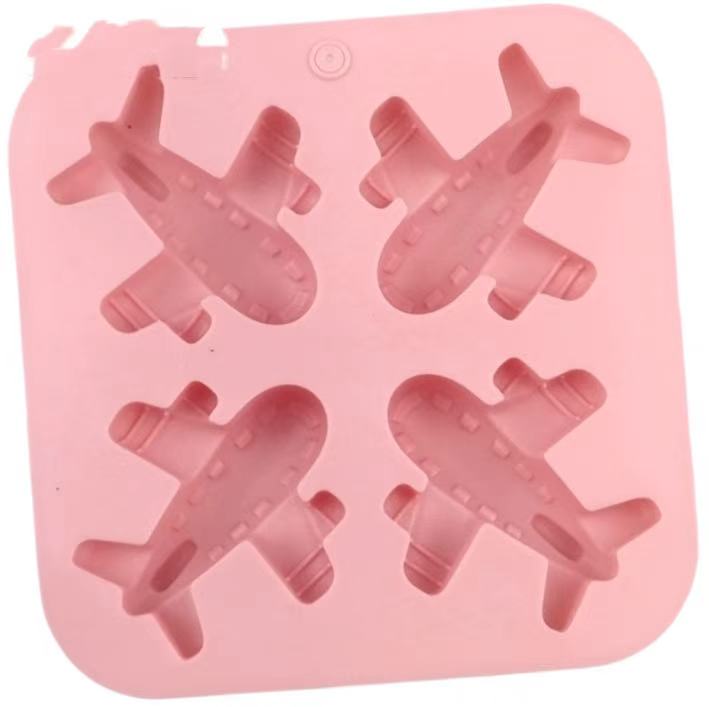 Torch Point 4-Connected Airplane Silicone Cake Mold Handmade Jelly Pudding Mold DIY Essential Oil Soap Plaster Tool