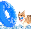 Dog Cooling Teething Toy, Freezeable Chew Ring for Puppies, Interactive Dog Toy with Treat Dispenser, Dental Care Chew Toy for Teething Puppies & Aggressive Chewers