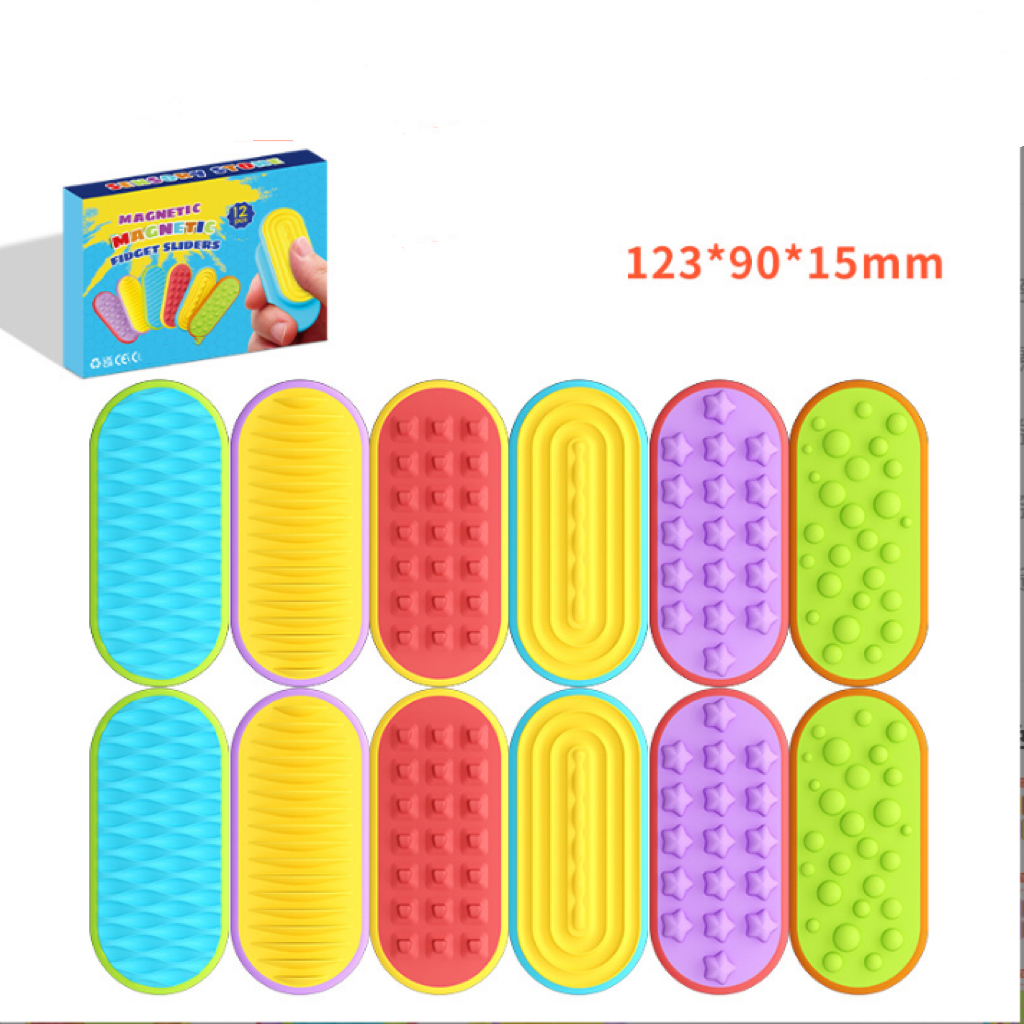 Cross-border New Fidget Toys Children's Stress-Relief Silicone Sensory Stone Soft Texture Stress-Relief Toy