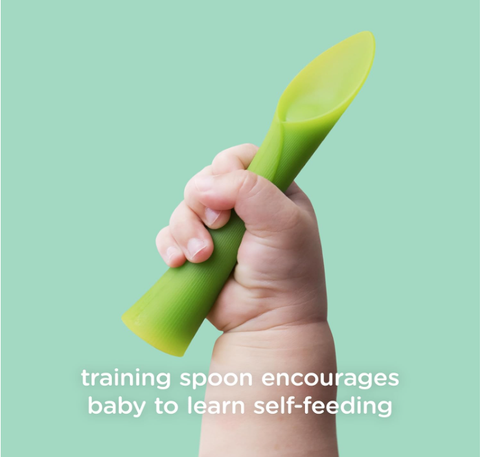 Silicone spoons baby spoons newborn baby silicone soft-head soup spoon complementary food spoon feeding utensils silicone baby spoon bag wholesale