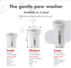 Medium Dog Paw Cleaner, Portable Pet Mud Paw Cleaning Cup, Quickly Cleans 1.5-2.5 Inch Wide Dog Paws, Soft Silicone Bristles Gently Clean Pet Paws, Portable Silicone Pet Paw Cleaning Cup